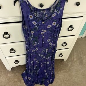 Size medium purple flowered maxi dress!